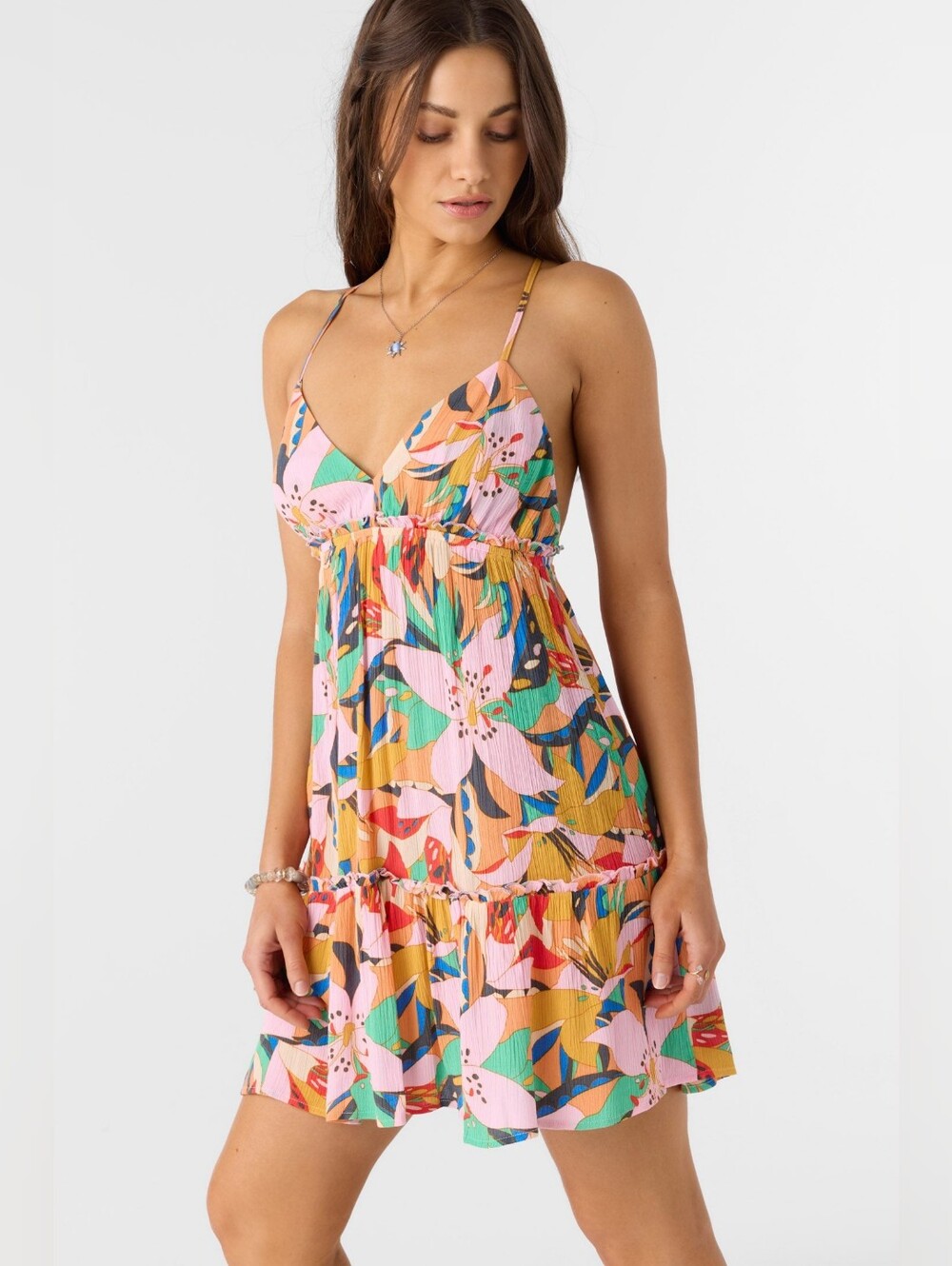 NWT O’Neill Simone Tropical Floral Short Dress Size Small